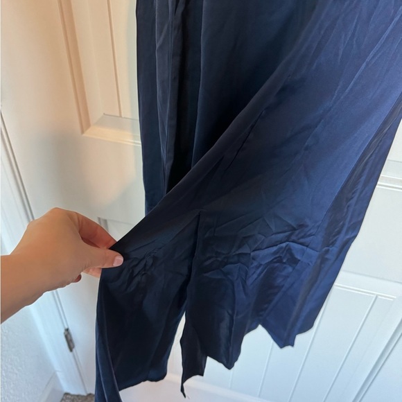 Petal & Pup Elegant Navy Blue Satin Tank Cocktail Dress Size Medium NWT - Picture 4 of 7